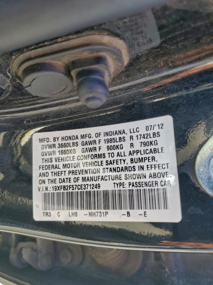 2012 HONDA CIVIC LX photo 13