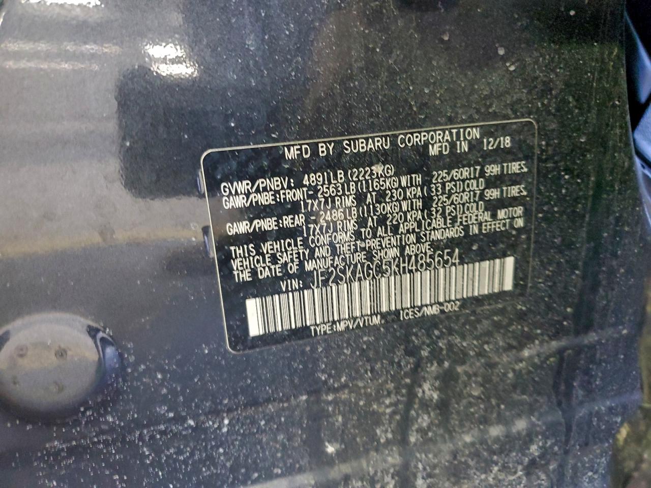 2019 SUBARU FORESTER PREMIUM photo 37