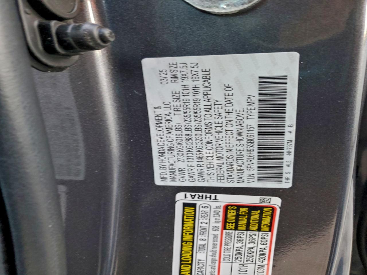2025 HONDA ODYSSEY ELITE photo 14