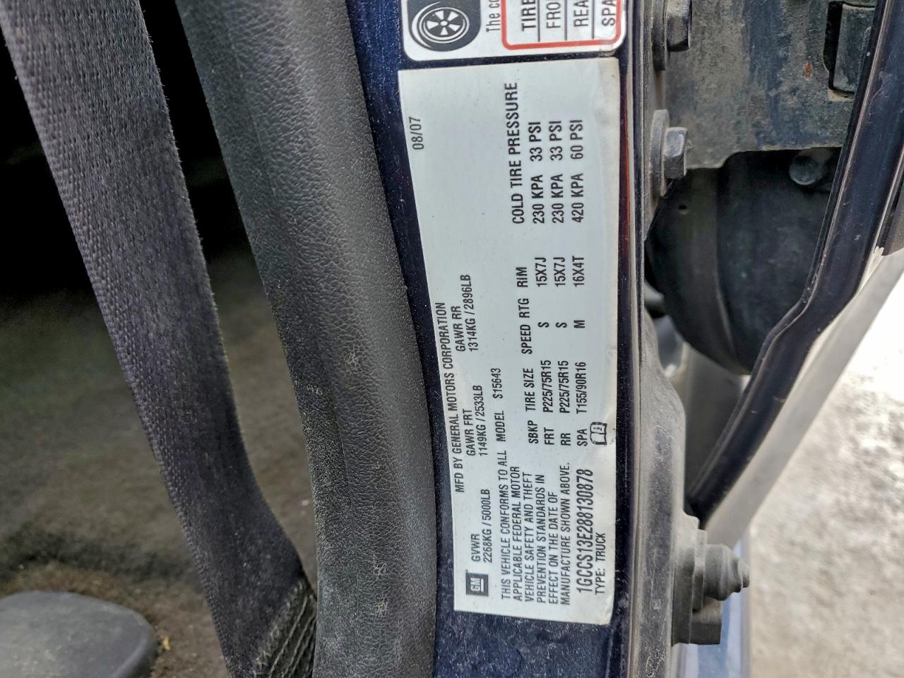 2008 CHEVROLET COLORADO photo 12