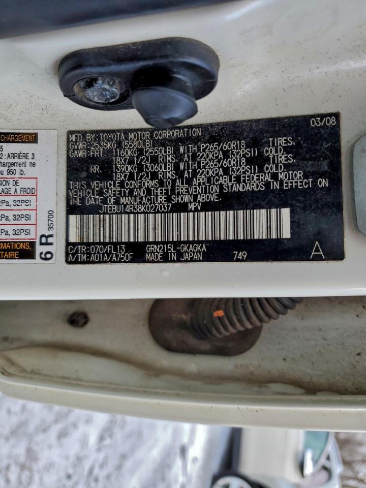 2008 TOYOTA 4RUNNER SR5 photo 13