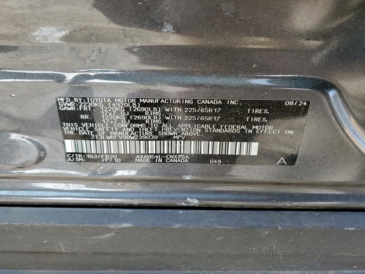 2024 TOYOTA RAV4 LE photo 13