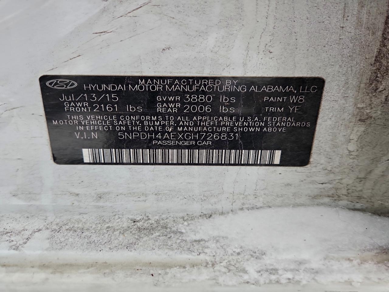 2016 HYUNDAI ELANTRA SE photo 13