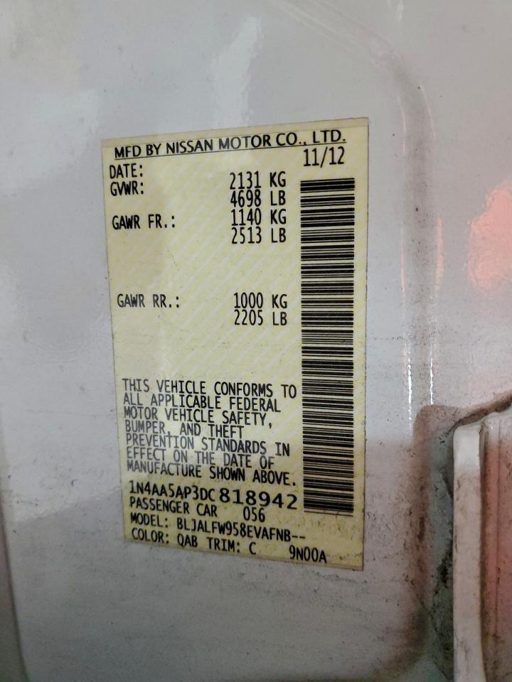 2013 NISSAN MAXIMA S photo 13