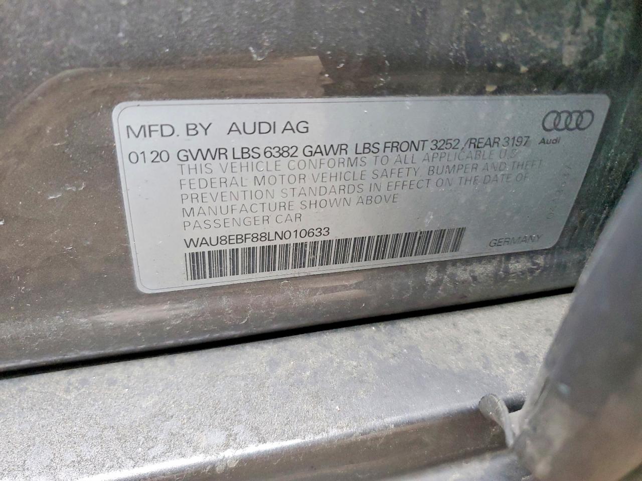 2020 AUDI A8 L photo 12