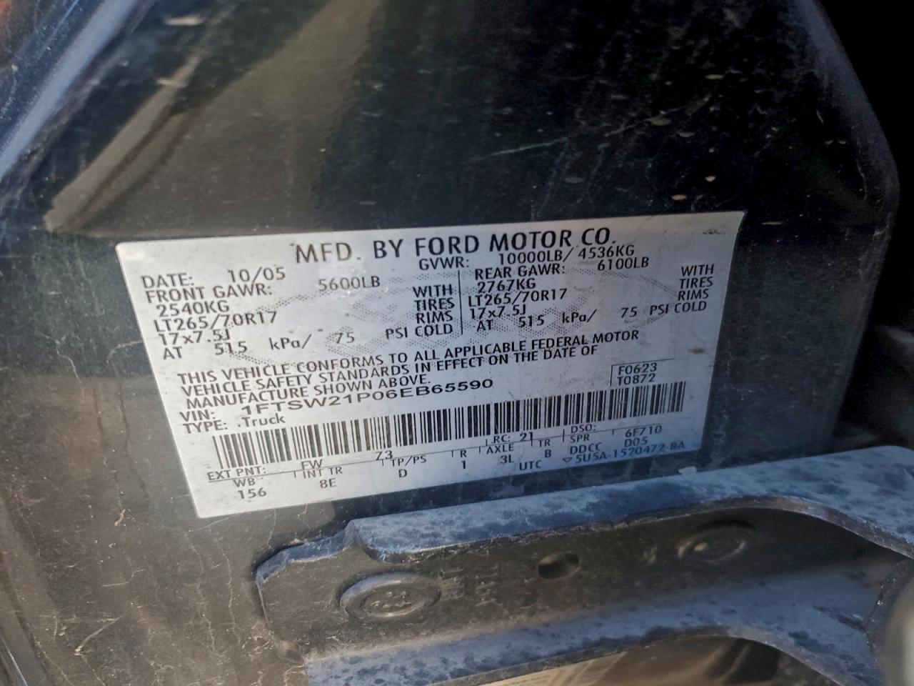 2006 FORD F250 SUPER DUTY photo 12