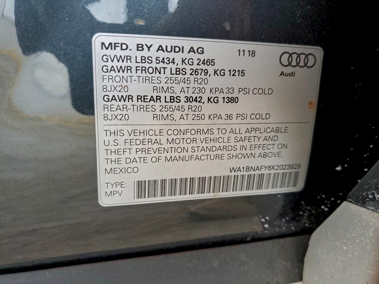 2019 AUDI Q5 PREMIUM PLUS photo 13