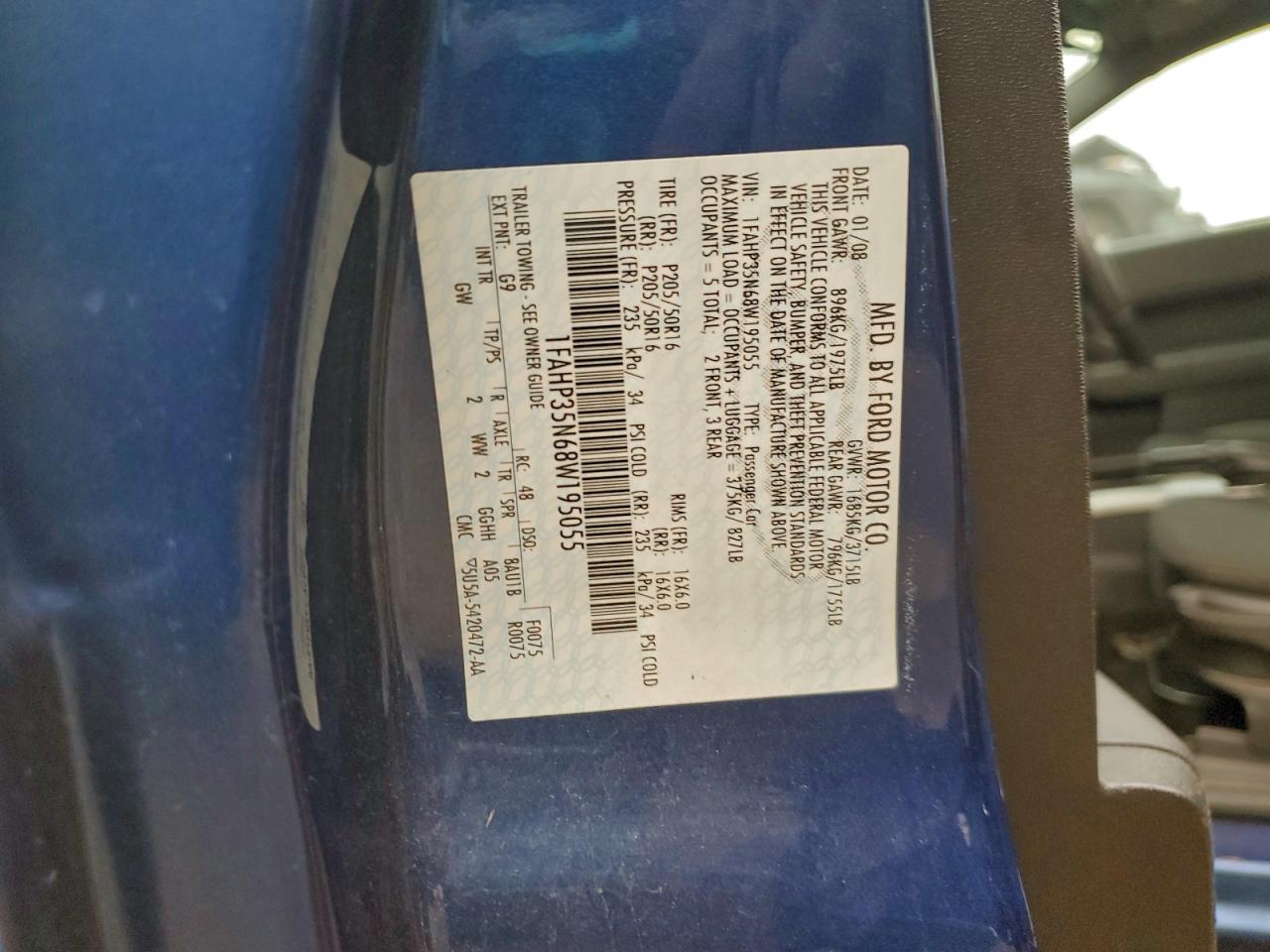 2008 FORD FOCUS SE photo 12