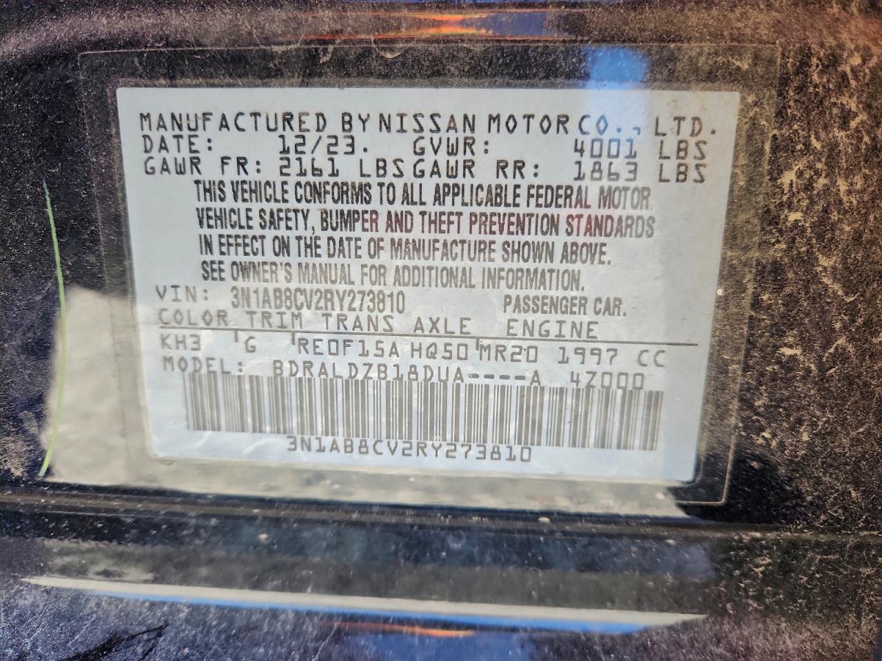 2024 NISSAN SENTRA SV photo 12