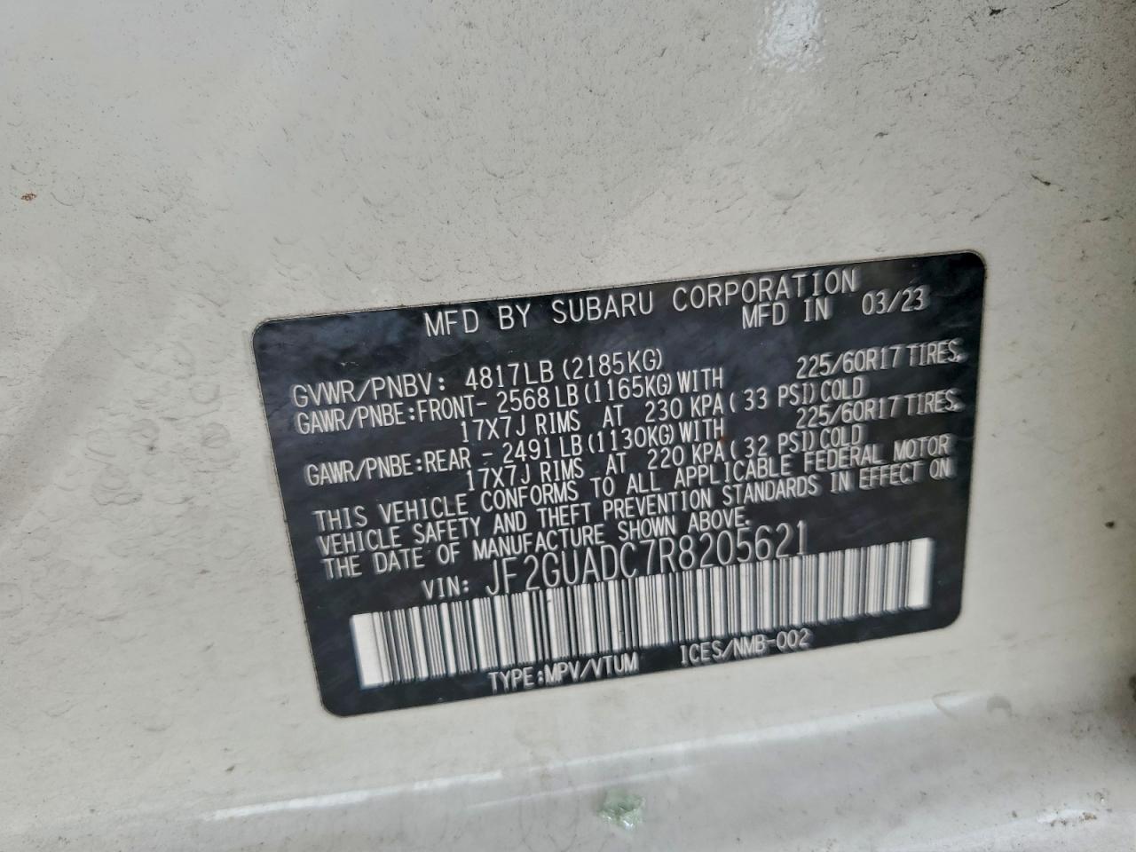 2024 SUBARU CROSSTREK PREMIUM photo 14