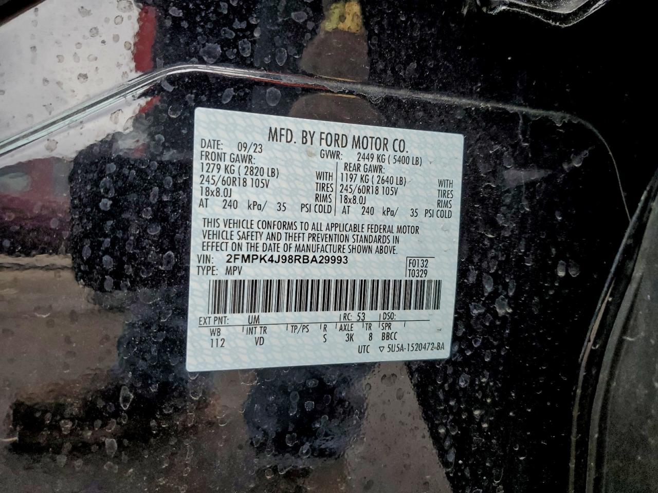 2024 FORD EDGE SEL photo 13