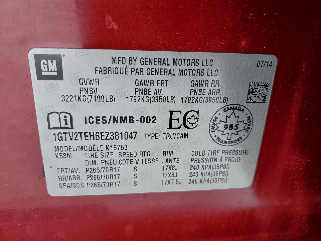 2014 GMC SIERRA K1500 photo 23