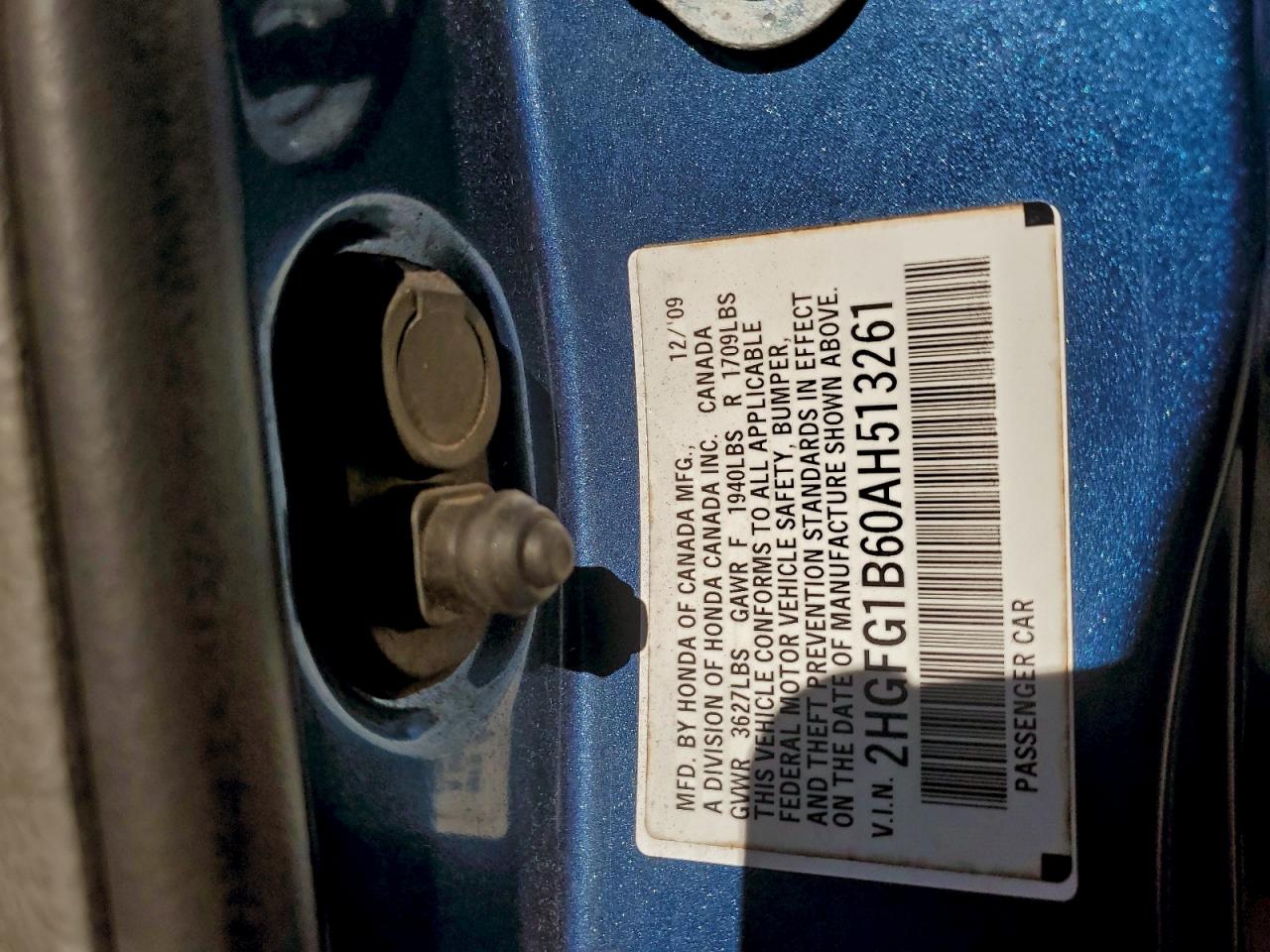 2010 HONDA CIVIC LX photo 12