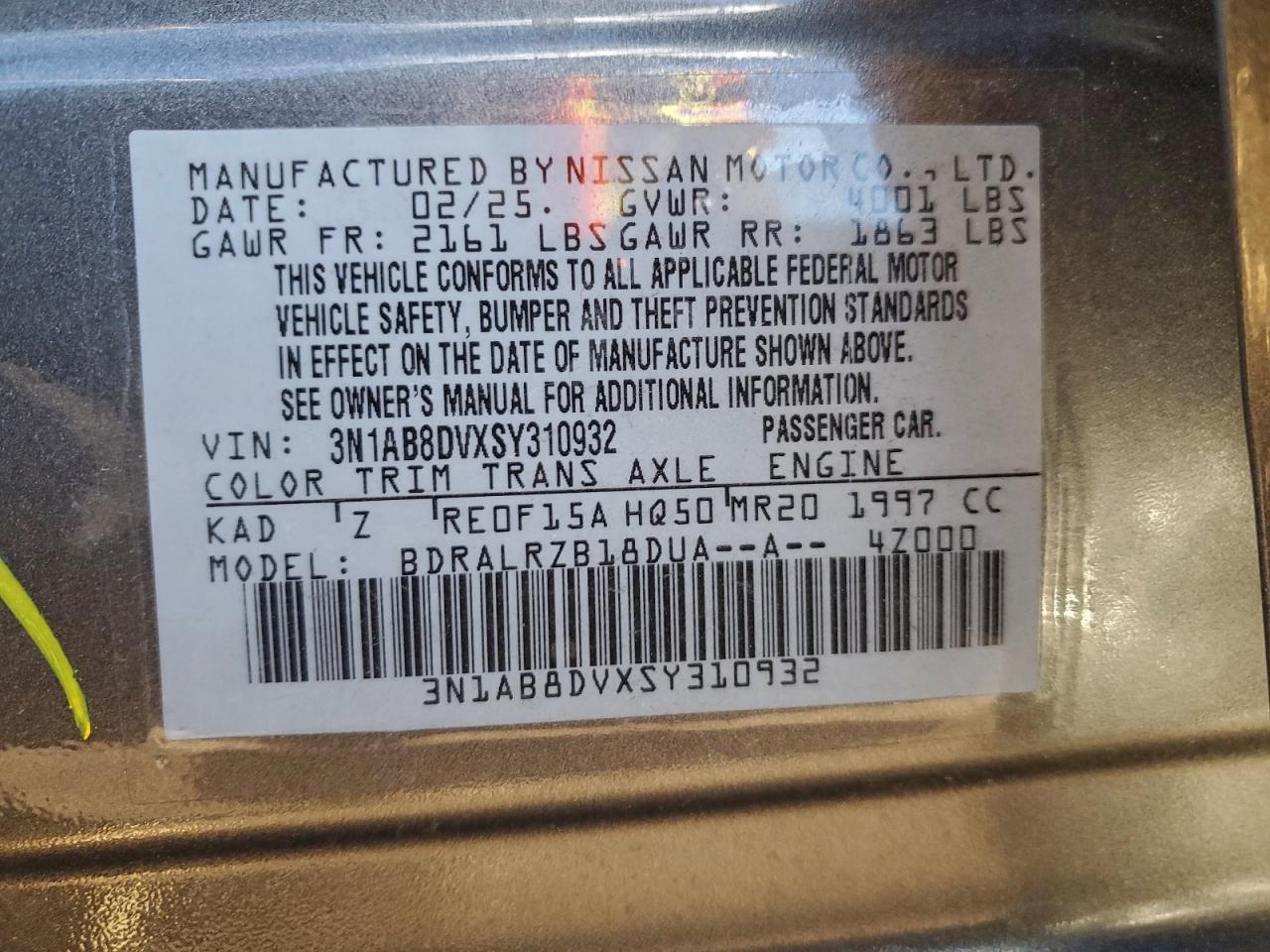 2025 NISSAN SENTRA SR photo 12