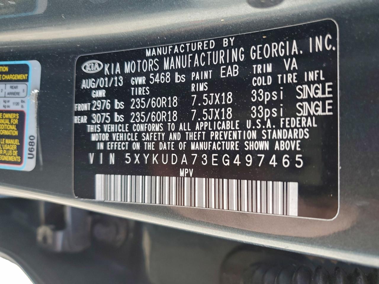 2014 KIA SORENTO EX photo 13