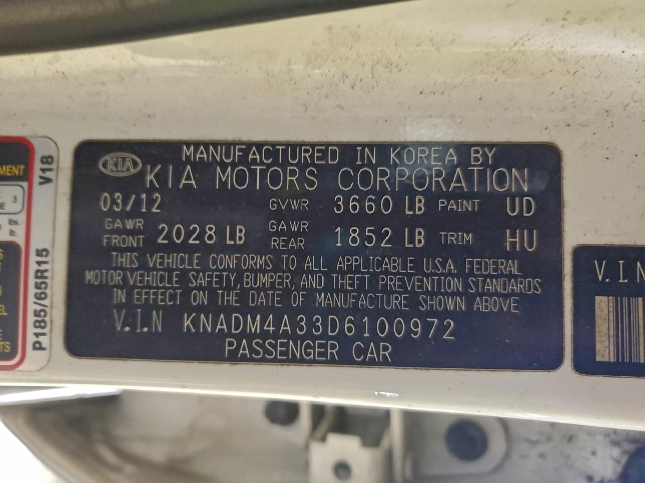 2013 KIA RIO LX photo 12