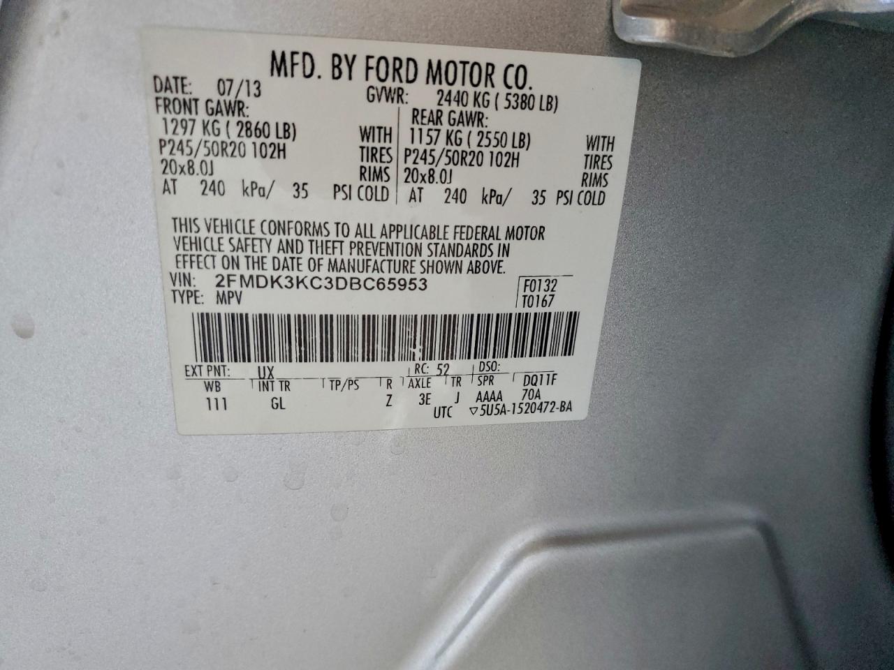 2013 FORD EDGE LIMITED photo 13