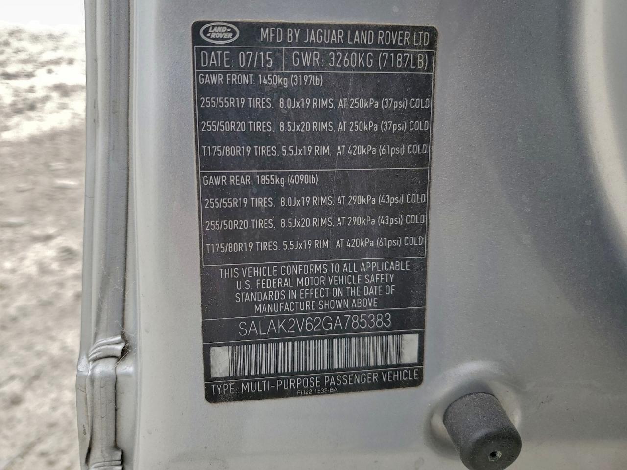 2016 LAND ROVER LR4 HSE LUXURY photo 13