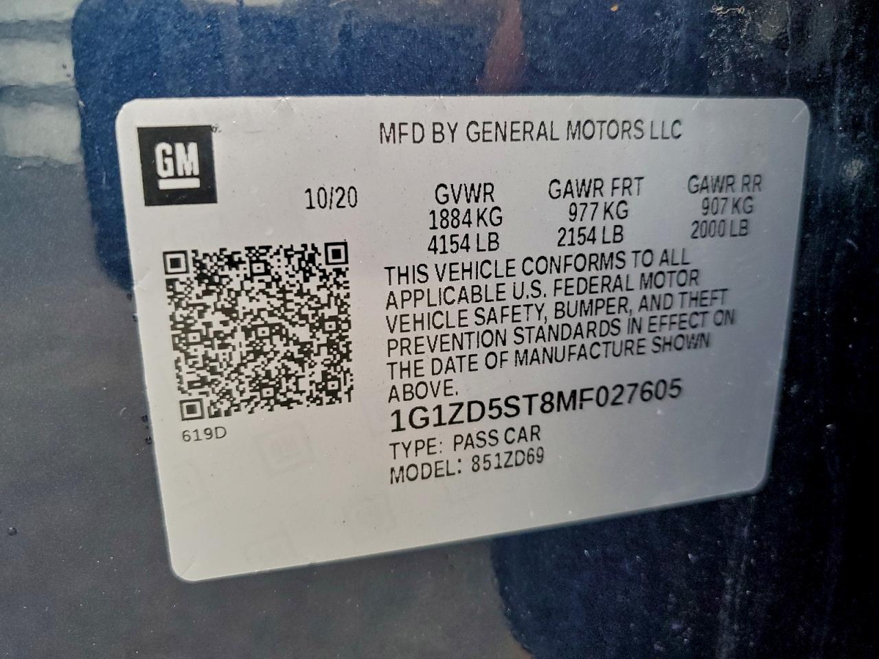 2021 CHEVROLET MALIBU LT photo 13