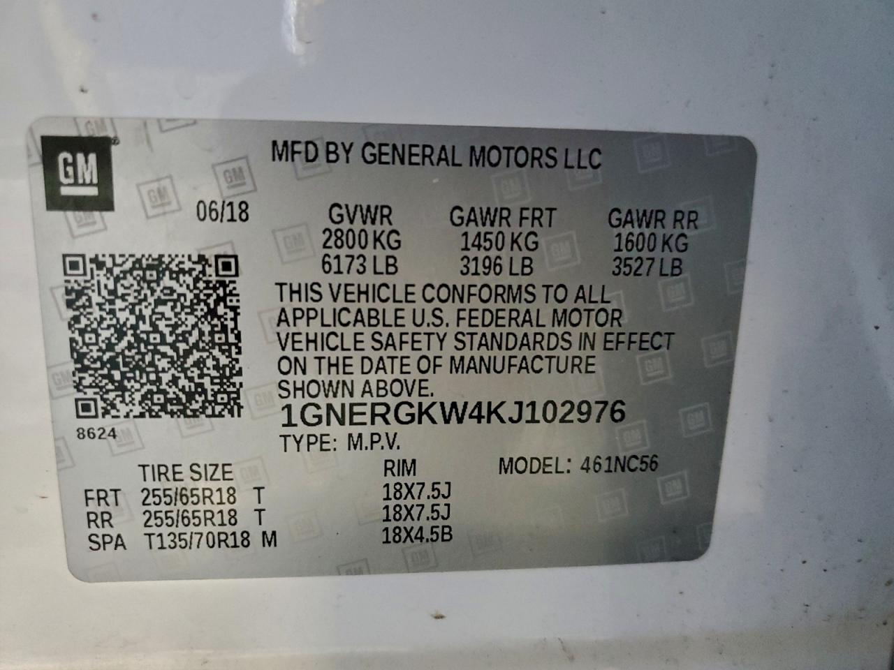 2019 CHEVROLET TRAVERSE LT photo 14