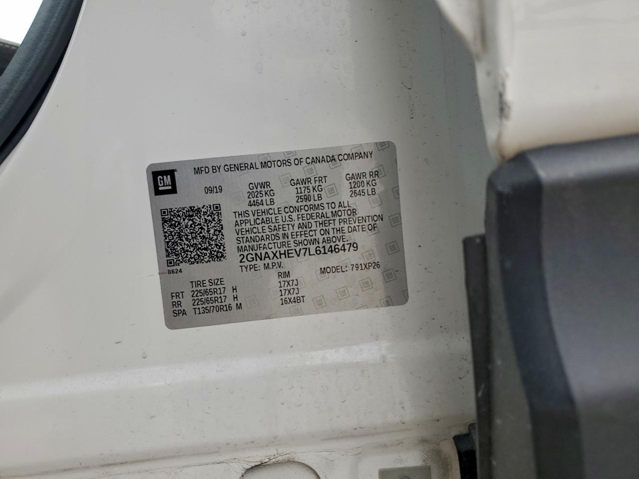 2020 CHEVROLET EQUINOX LS photo 12