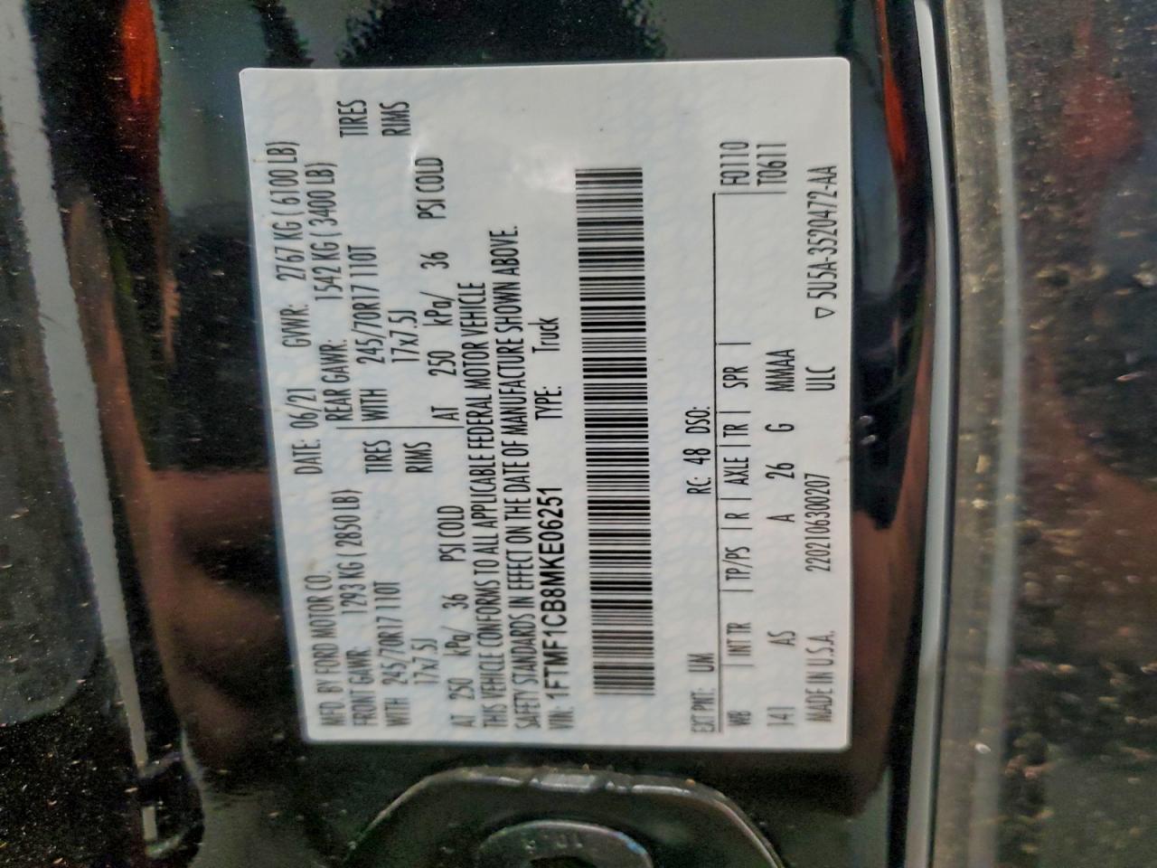 2021 FORD F150 photo 12