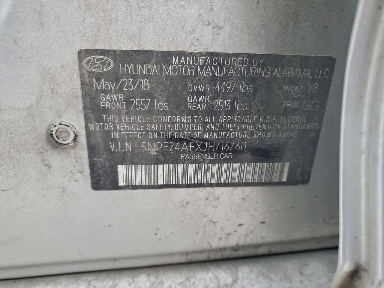 2018 HYUNDAI SONATA SE photo 12