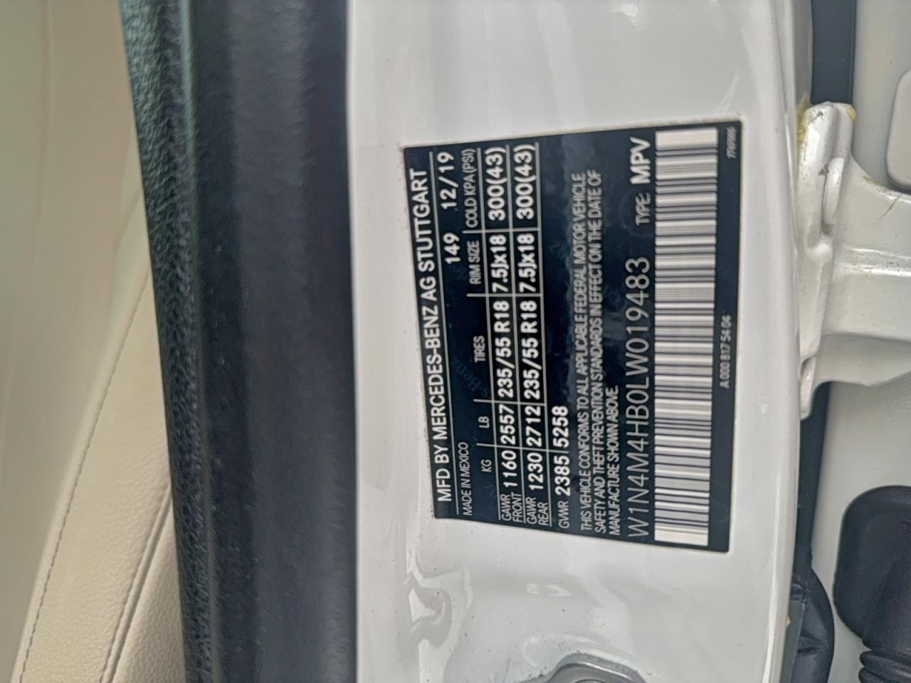 2020 MERCEDES-BENZ GLB 250 4MATIC photo 10