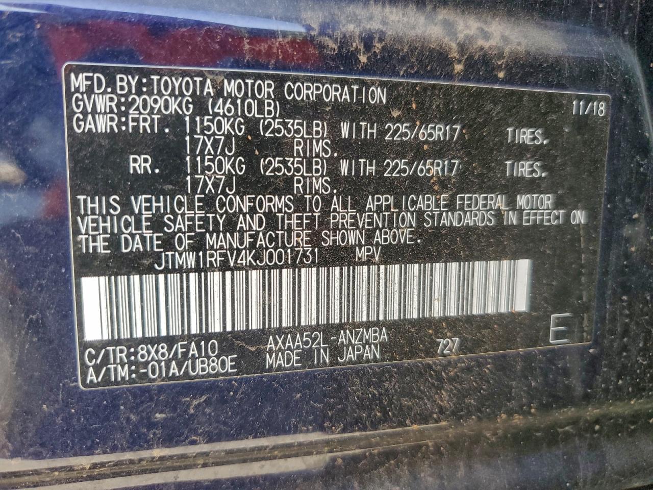 2019 TOYOTA RAV4 XLE photo 40