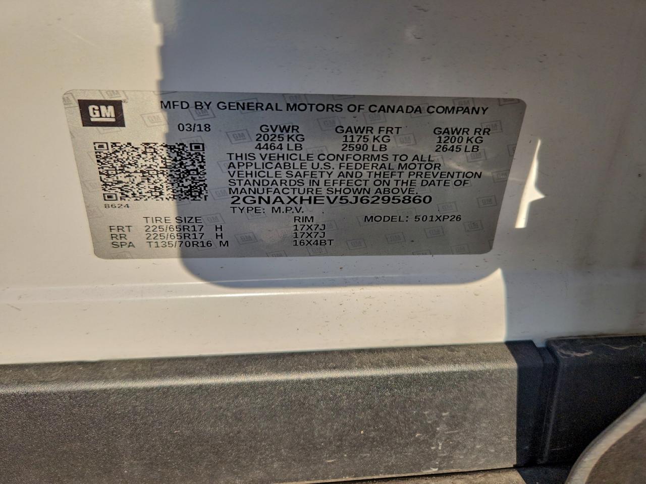 2018 CHEVROLET EQUINOX LS photo 13
