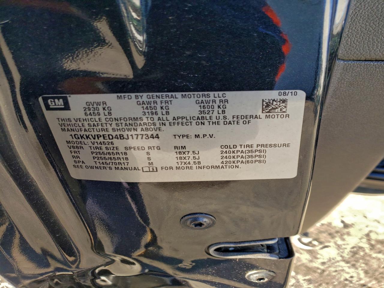 2011 GMC ACADIA SLE photo 37