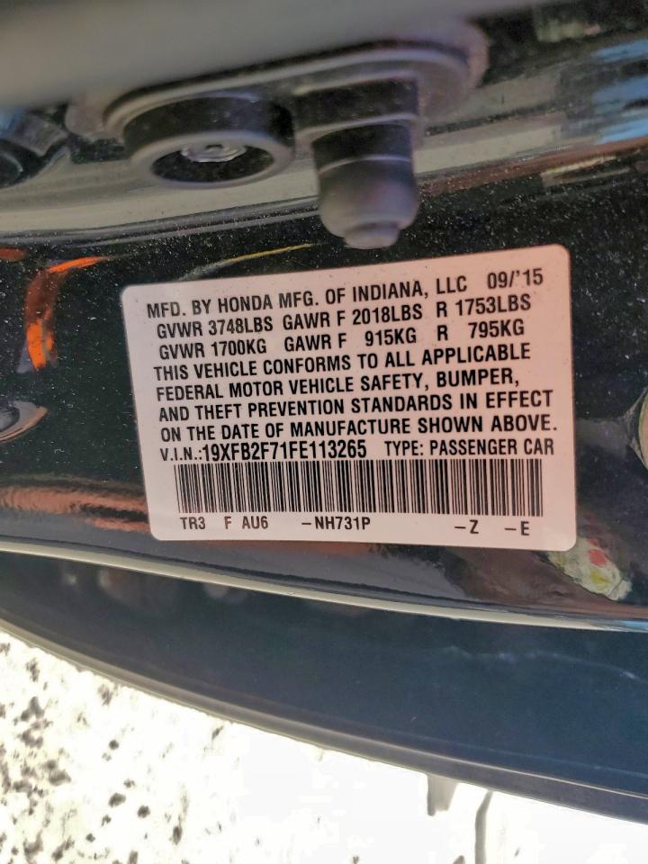 2015 HONDA CIVIC SE photo 12