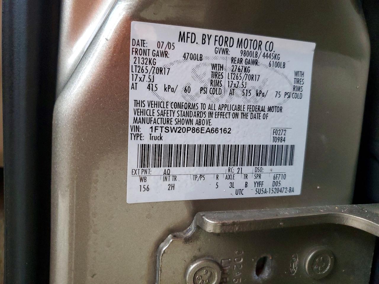 2006 FORD F250 SUPER DUTY photo 13