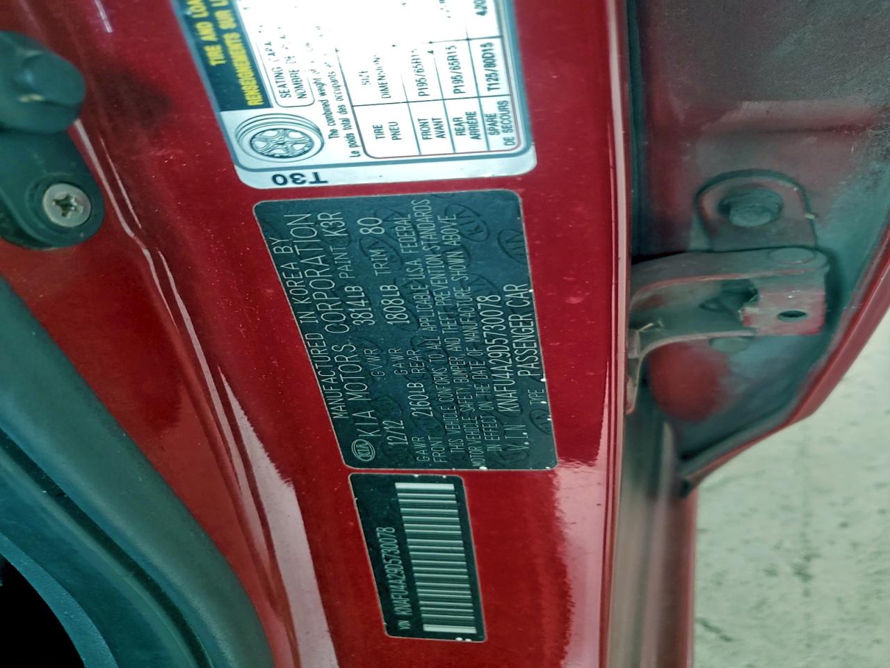 2013 KIA FORTE EX photo 12