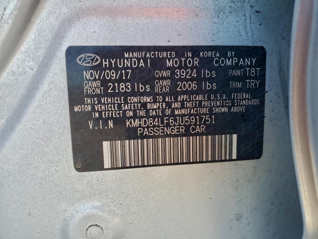 2018 HYUNDAI ELANTRA SEL photo 12