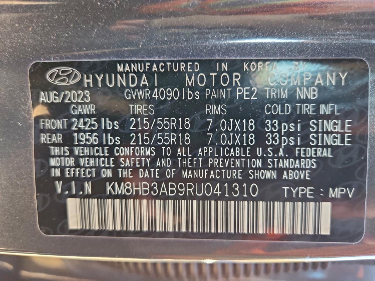 2024 HYUNDAI KONA SEL photo 14