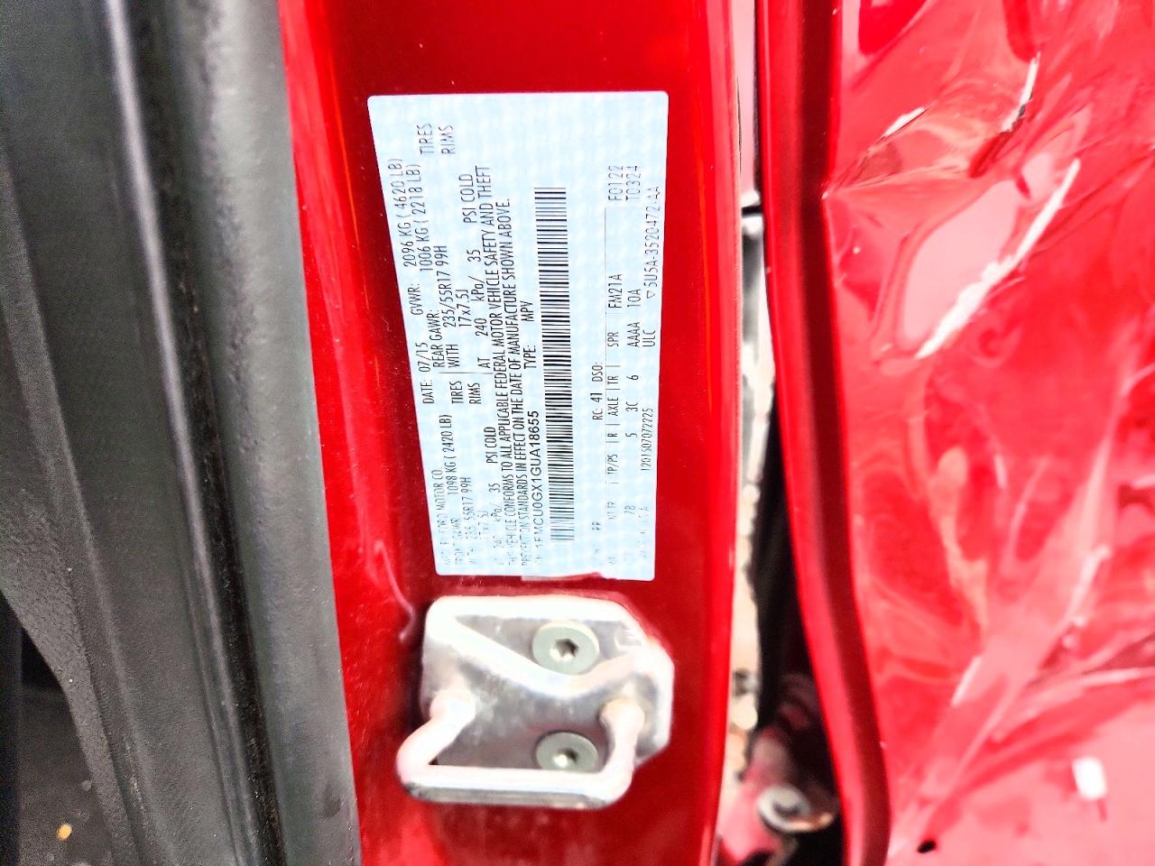 2016 FORD ESCAPE SE photo 12