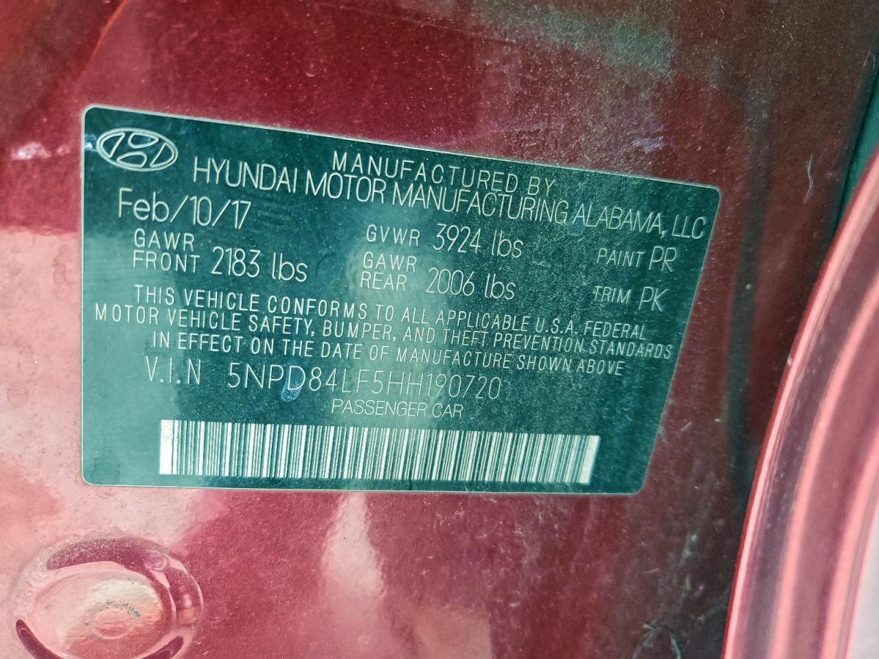 2017 HYUNDAI ELANTRA SE photo 13