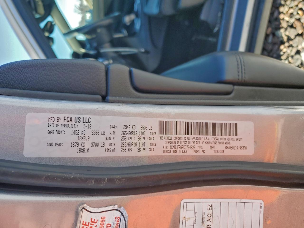 2019 JEEP GRAND CHEROKEE LIMITED photo 13