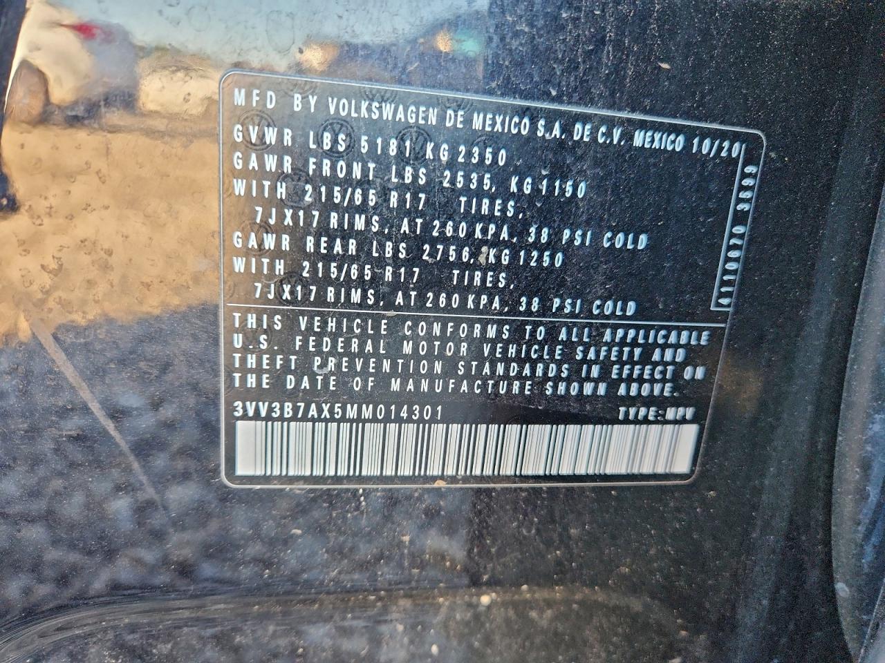 2021 VOLKSWAGEN TIGUAN SE photo 13