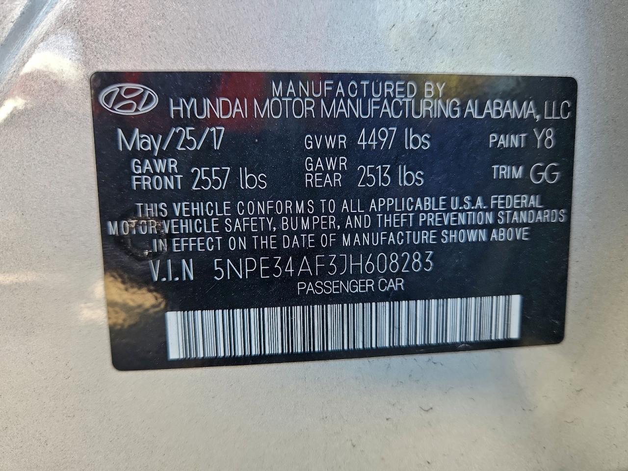 2018 HYUNDAI SONATA SPORT photo 12