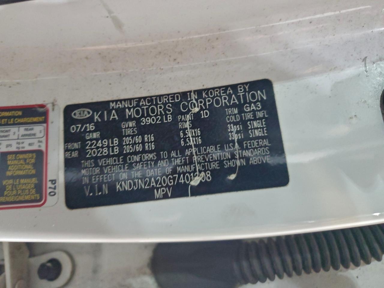 2016 KIA SOUL photo 12