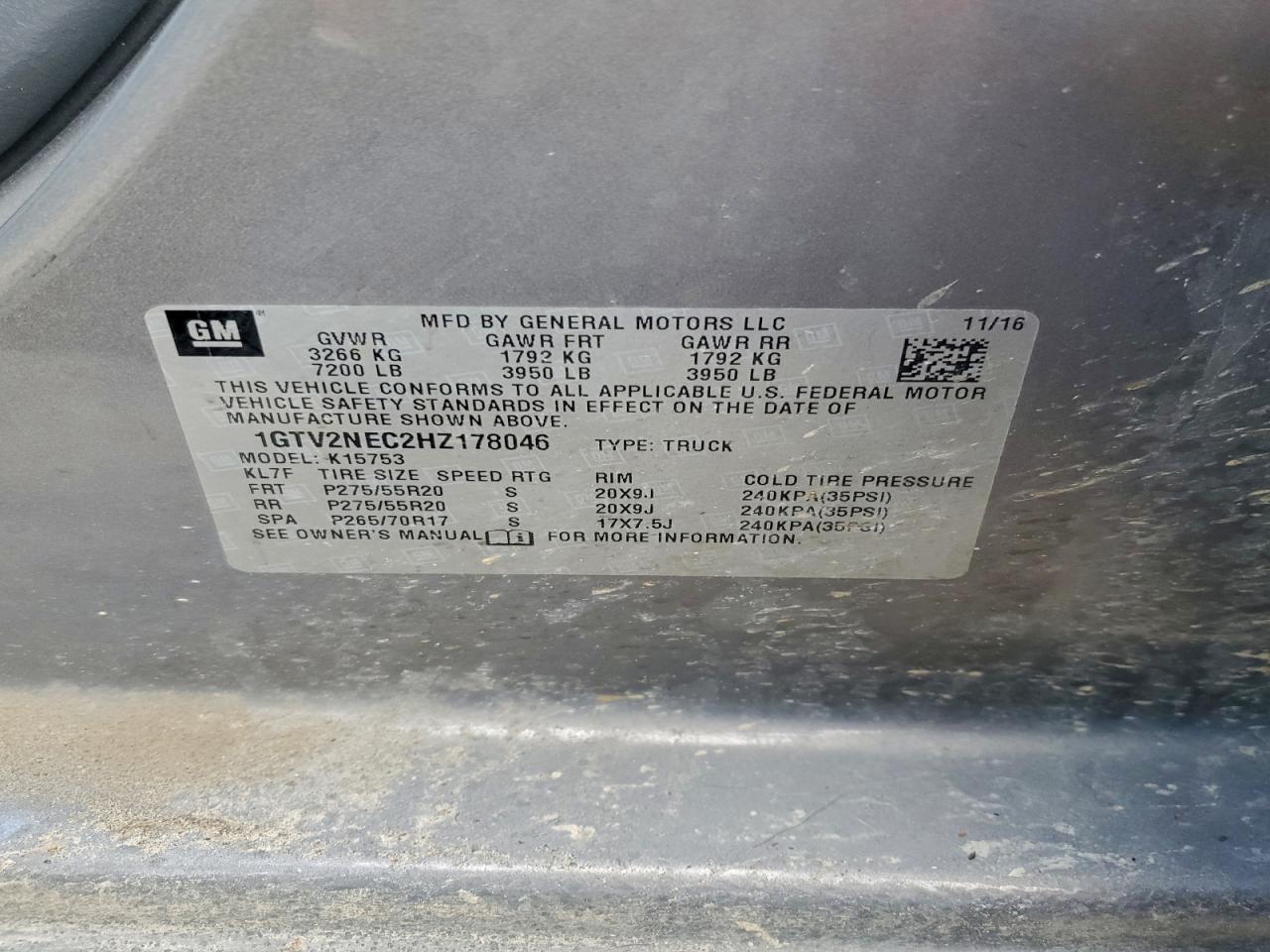 2017 GMC SIERRA K1500 SLT photo 12