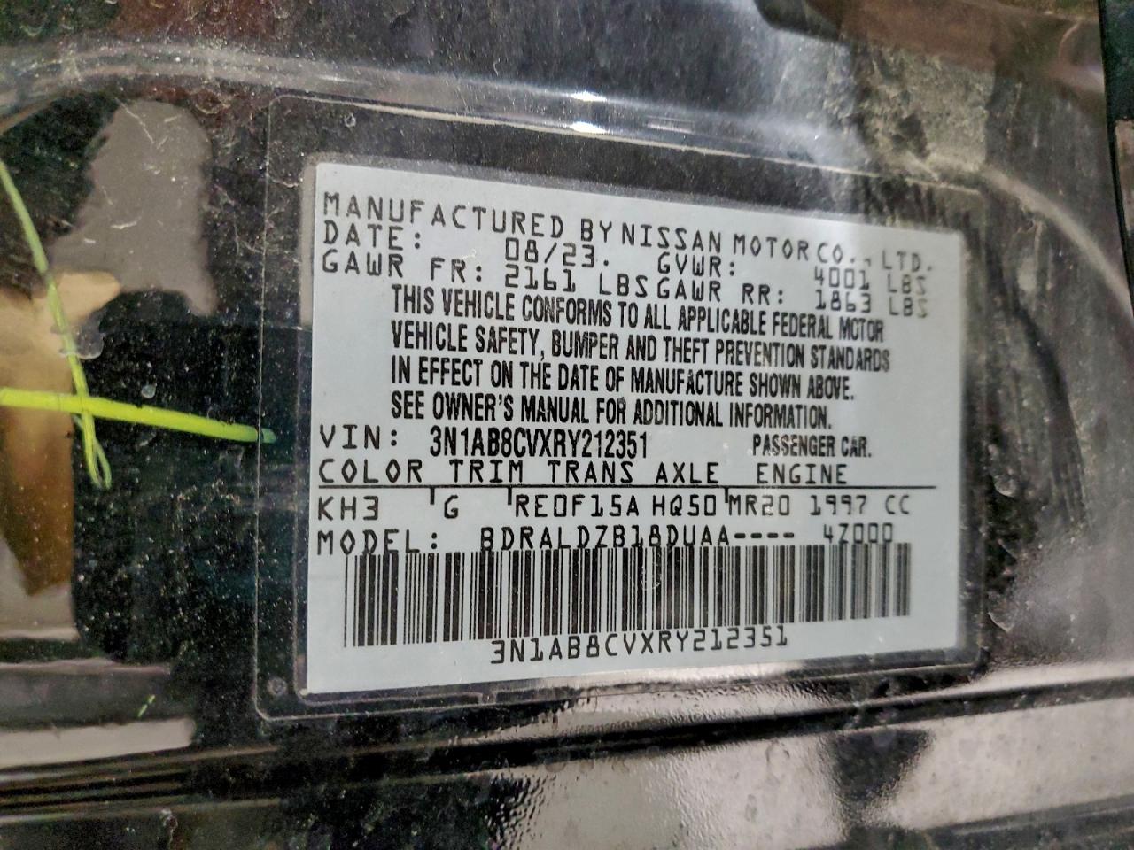 2024 NISSAN SENTRA SV photo 12