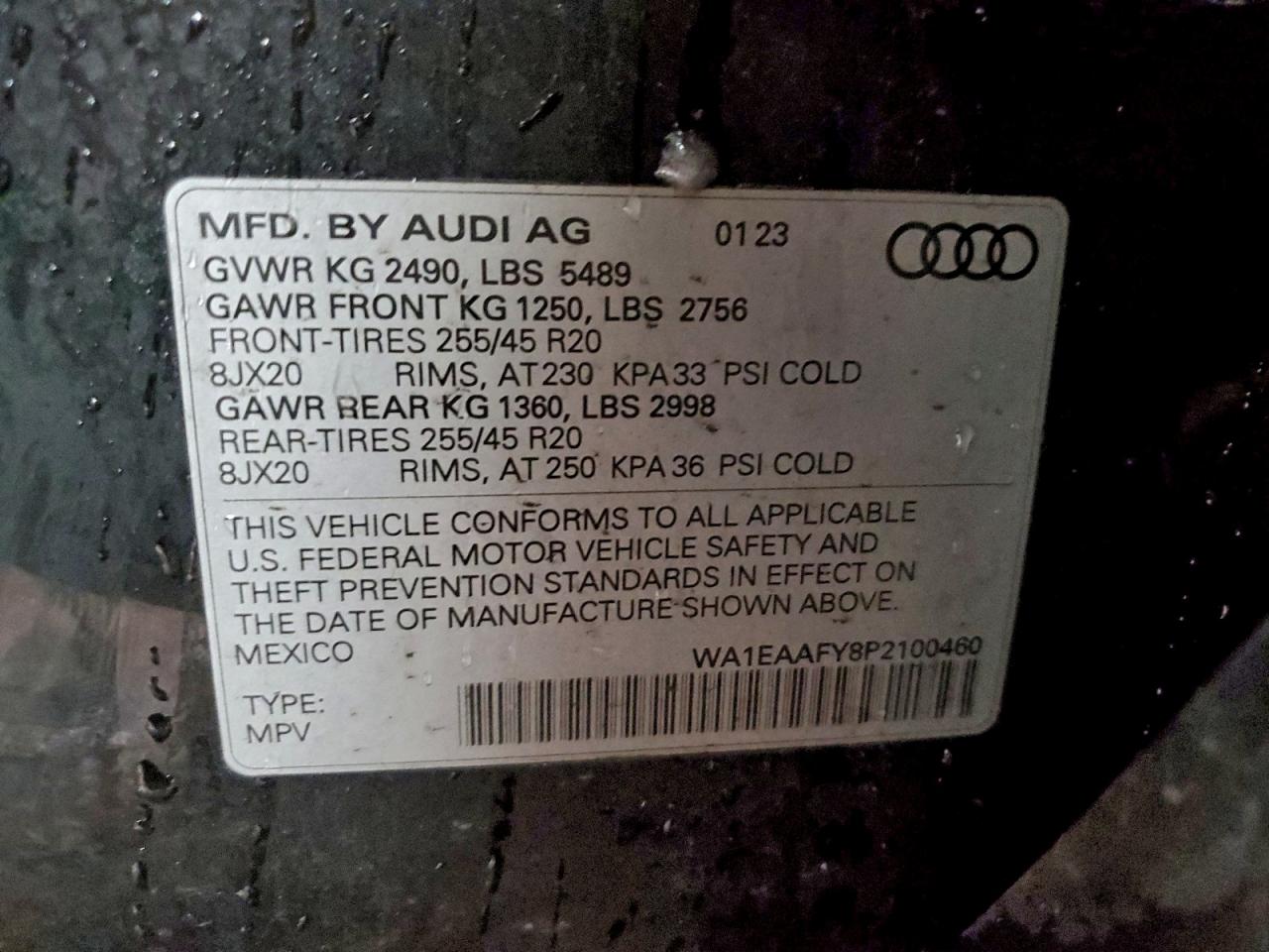 2023 AUDI Q5 PREMIUM PLUS 45 photo 12