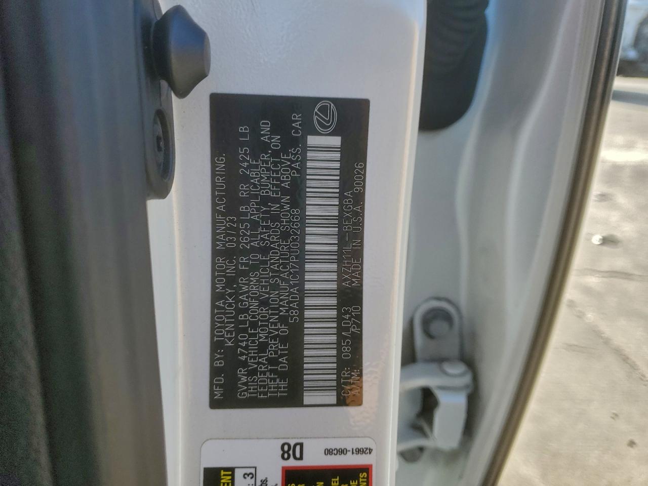 2023 LEXUS ES 300H BASE photo 12