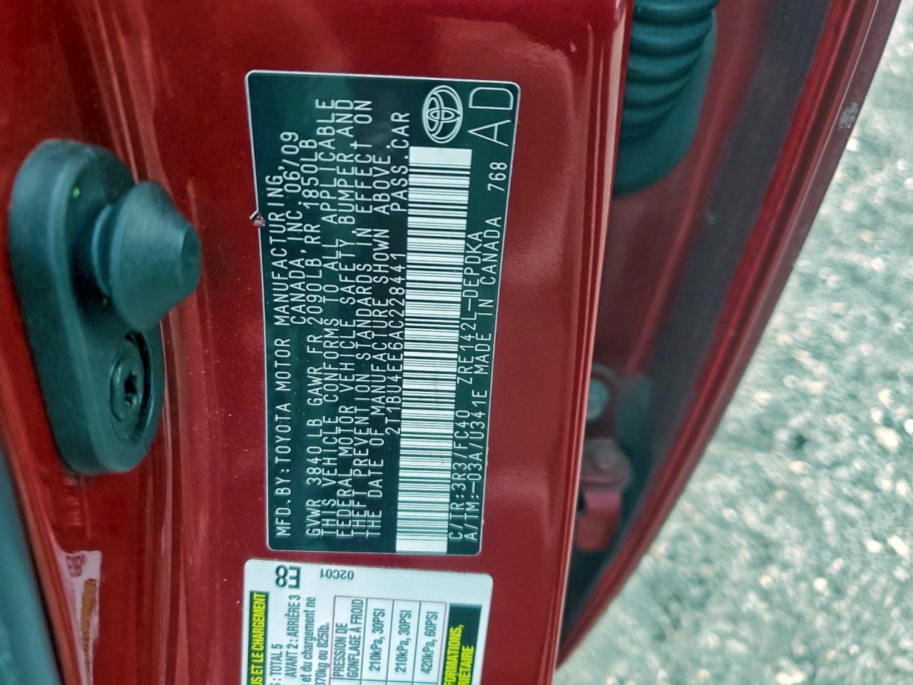 2010 TOYOTA COROLLA BASE photo 12