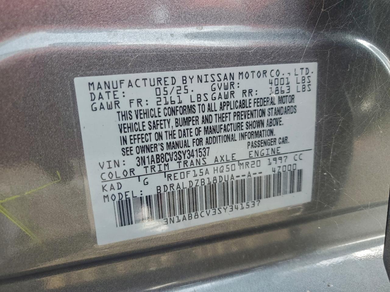 2025 NISSAN SENTRA SV photo 12