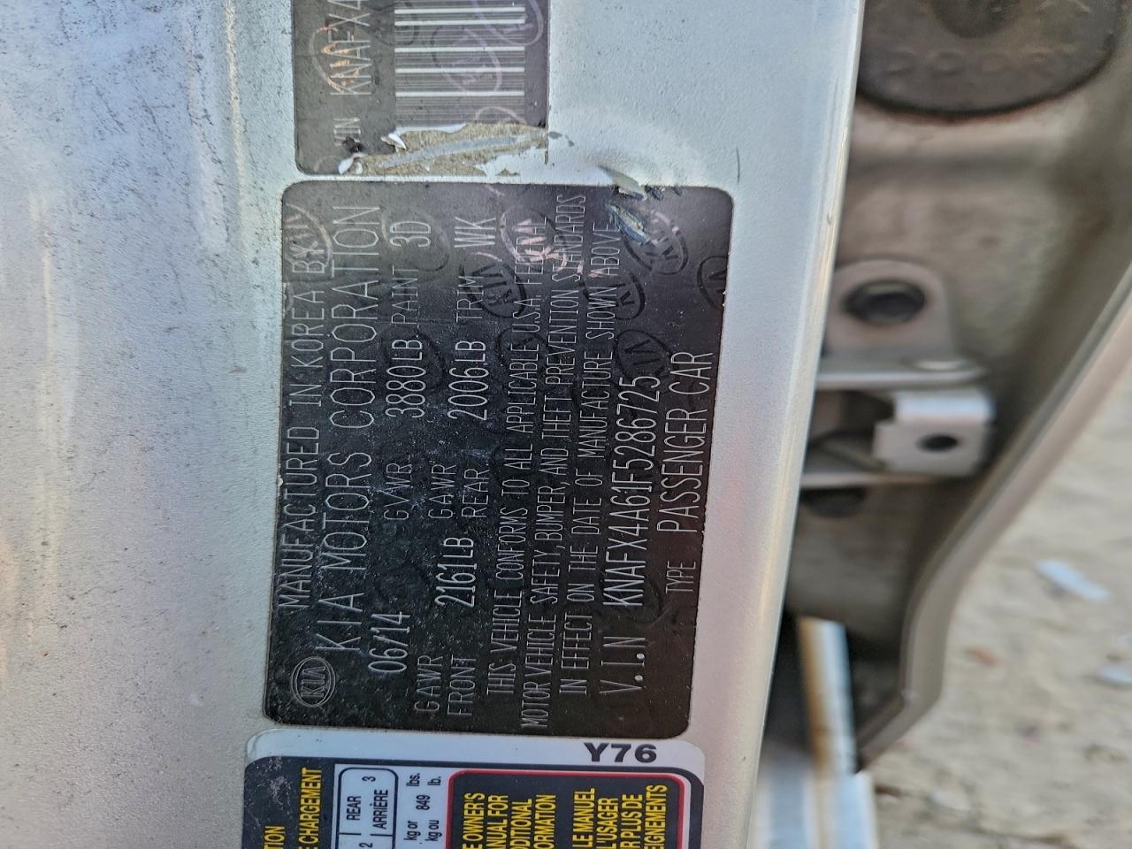 2015 KIA FORTE LX photo 23