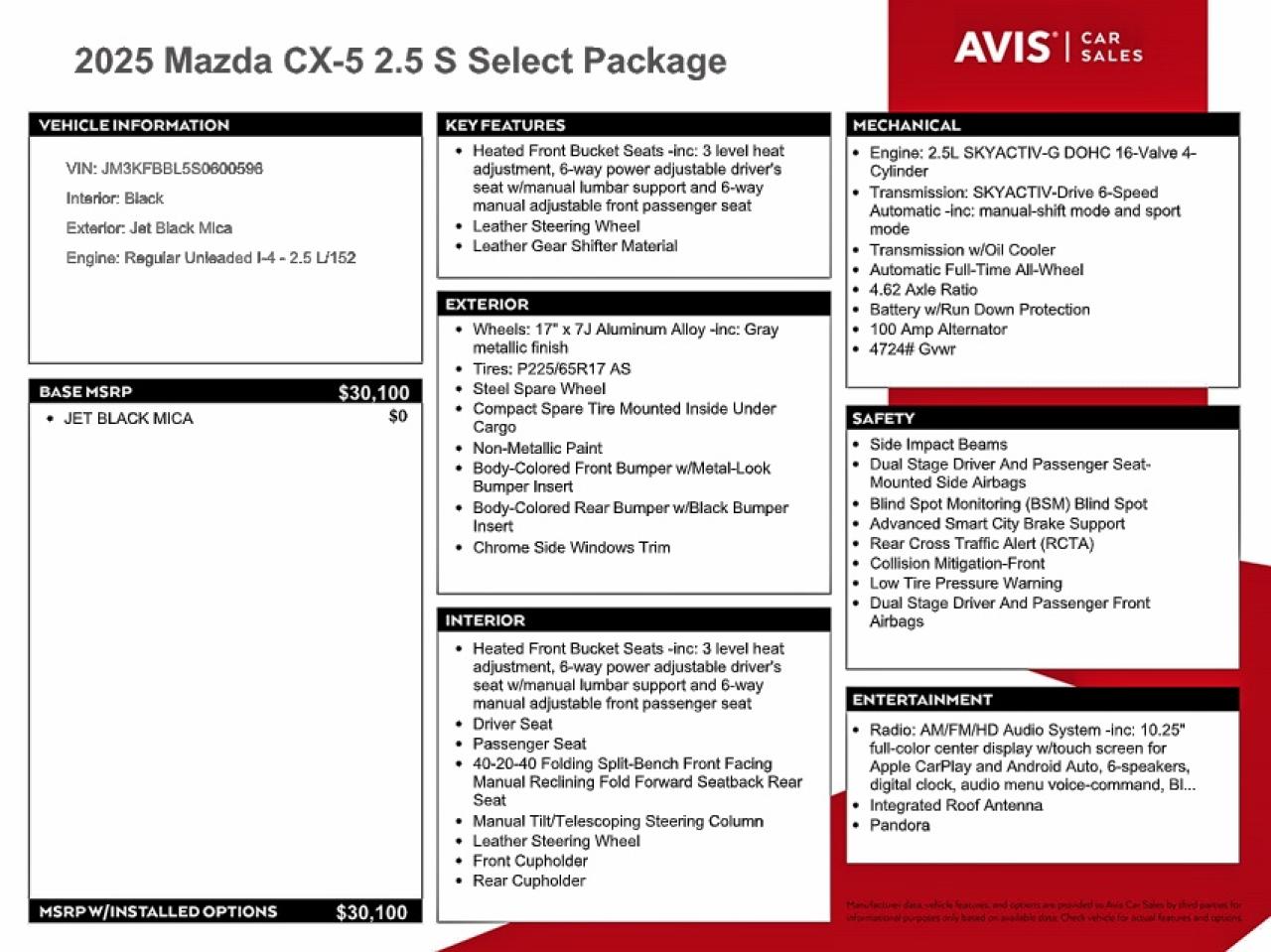 2025 MAZDA CX-5 SELECT photo 13